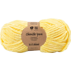 Velour Yarn L: 105m Needle 5-6 Light Yellow 100g