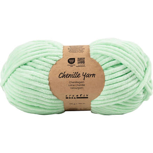 Velour Yarn L: 105m Needle 5-6 Mint Green 100g