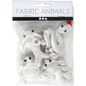 Fabric Figures with key rings