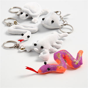 Fabric Figures with key rings