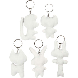 Fabric Figures with key rings