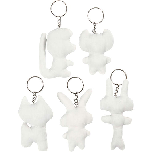 Fabric Figures with key rings