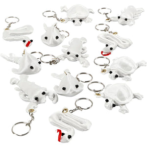 Fabric Figures with key rings