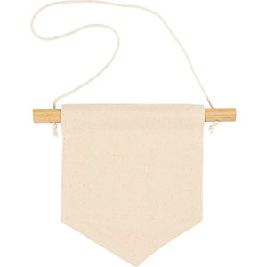 Wall Banner Pointed shape H:165cm W:15cm 300g - Light Natural (2 Pack)