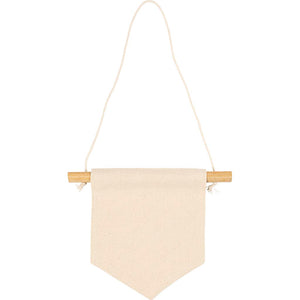 Wall Banner Pointed shape H:165cm W:15cm 300g - Light Natural (2 Pack)