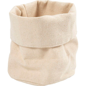 Fabric baskets H:14,5cm Dia. 9 cm - Natural ( 2 Pack)