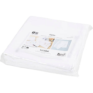 Fabric Napkins Size 42x42cm 145g - White (12 Pack)