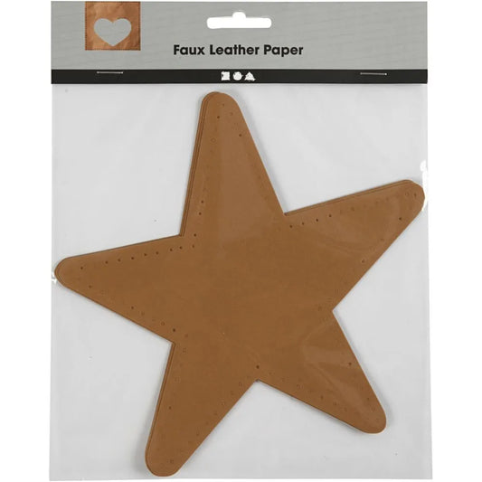 Star, D: 17 cm, thickness 350 g, 4 pcs, natural