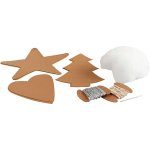 Faux Leather Christmas Ornaments
