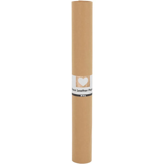 Faux Leather Paper, W: 50 cm, 350 g/m2, 1 m, light