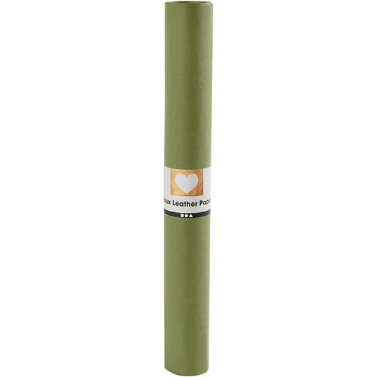 Faux Leather Paper, Green