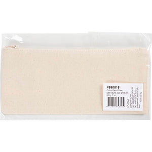 Cotton Pencil Case size 21x9cm 245g - Light Natural