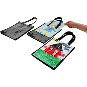 Bag with Plastic Front
