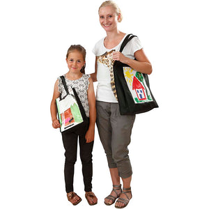 Bag with Plastic Front