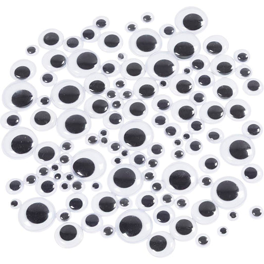 Wiggly Eyes self-adhesive dia. 6-20mm (1000 Pieces)