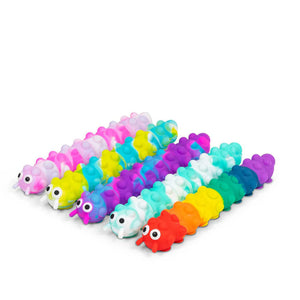 Push Popper - Light Up Suction Caterpillar