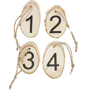 Wooden disc with advent numbers, 4 pc/ 1 pack