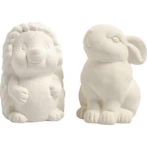 Animal Saving Banks - White Hedgehog and Hare (1 Pack)