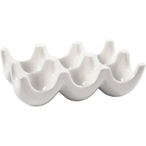 Egg Tray, L: 15.2cm, W: 10cm, 1 pc, white