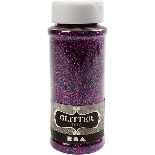 Glitter, Purple, 110 g/ 1 tub