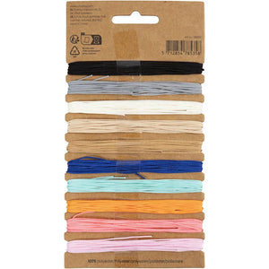 Polyester Cord 0.6mm - Assorted Colours (10x4m)