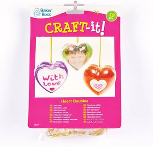 Transparent Heart Baubles (Pack of 12)
