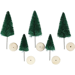 Christmas Spruce Trees - Green (5 Pack)