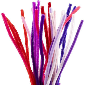 Chenille 30cm - Pink & Purple (Pack of 25)