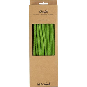 Chenille 30cm - Leaf Green (Pack of 50)