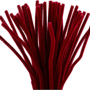 Chenille 30cm - Dark Red (Pack of 50)