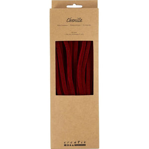 Chenille 30cm - Dark Red (Pack of 50)
