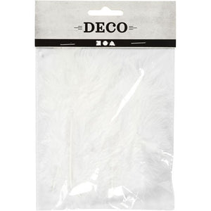 Down, white, size 5-12 cm, 15 pc/ 1 pack