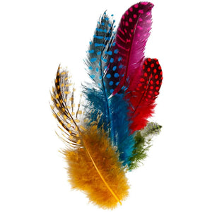 Decorative Guinea Fowl Feathers (100 pieces)