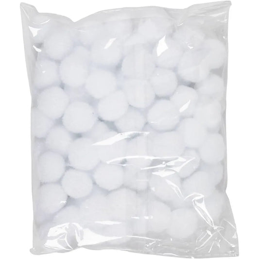 Pompoms - White 20mm (100 Pieces)