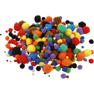 Pom Poms - 42g (1 Pack Assorted)