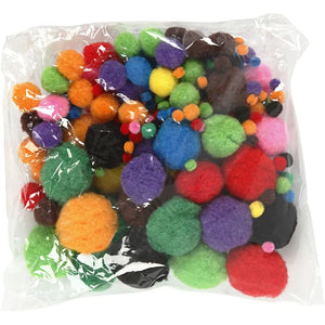 Pom Poms - 42g (1 Pack Assorted)