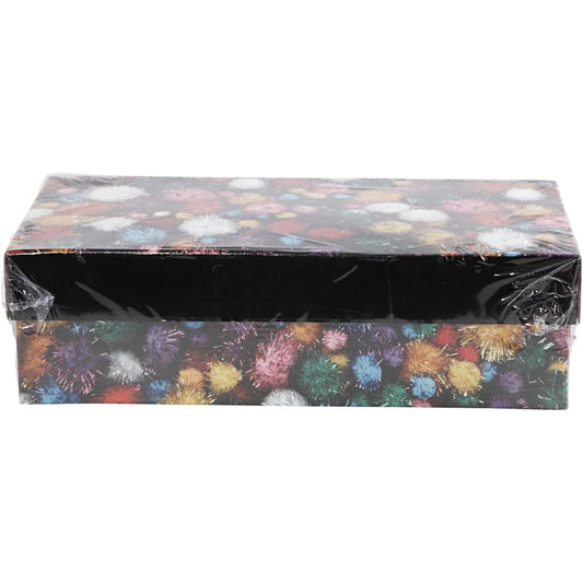 Pompoms 15-40mm - Bold Colours in Glitter (400 Pieces)