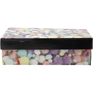 Pompoms 15-40mm - Pastel Colours Glitter (400 Pieces)