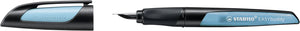 Stabilo Ergonomic EASYbuddy M Nib Fountain Pen - Black/Blue (Blue Ink Cartridge)