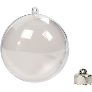 Baubles to Decorate - Transparent 8cm (Pack of 5)