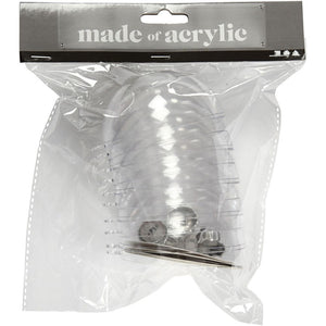 Baubles to Decorate - Transparent 8cm (Pack of 5)