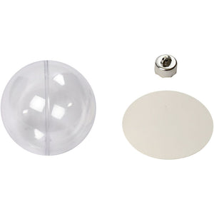 Baubles to Decorate - Transparent 8cm (Pack of 5)