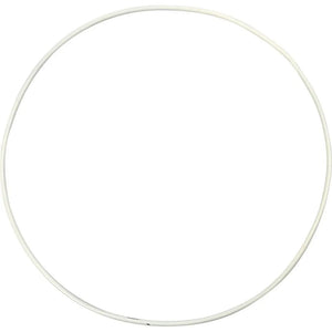 Metal Wire Ring, D: 20cm, thickness 3mm, 5 pcs,