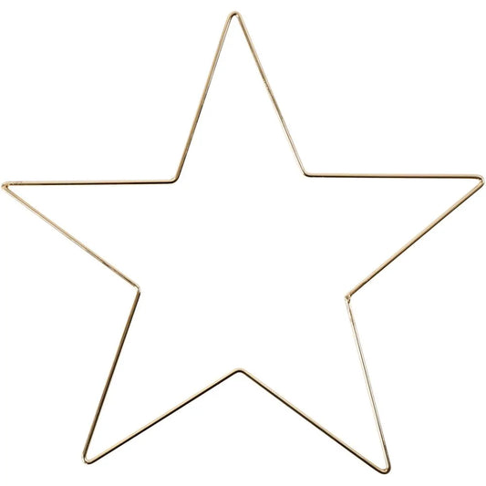 Star Ornament Diameter 30cm Thickness 3mm - Gold