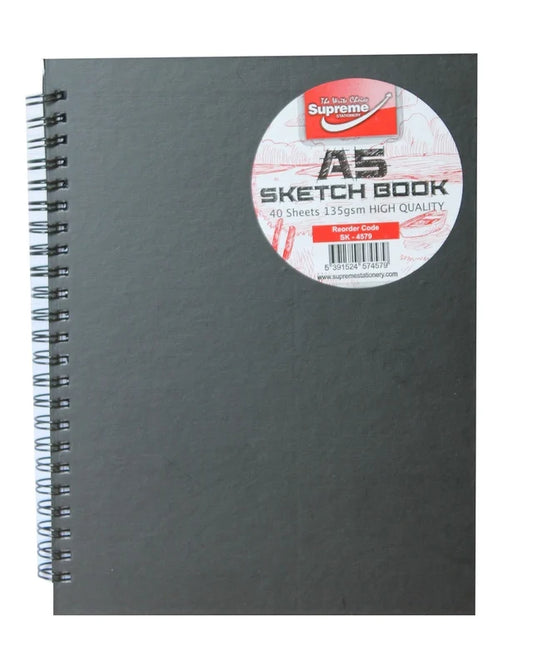 Supreme Wiro Sketchbook A5 Hard Back (40 Sheets)