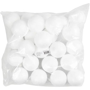 Polystyrene Balls, white, D 8 cm, 25 pc/ 1 pack