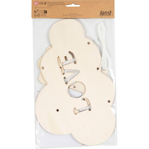 Wooden Mobile - Night Sky W:28 cm Thickness 3mm