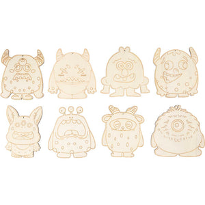 Wooden Figures - Monsters H:124cm Thickness 3mm (24 Pack)