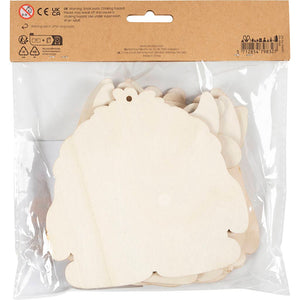 Wooden Figures Monsters H:124cm Thickness 3mm (8 Pack)