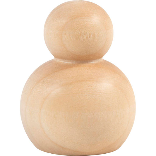 Wooden Figure Body - Round H:5cm (5 Pack)